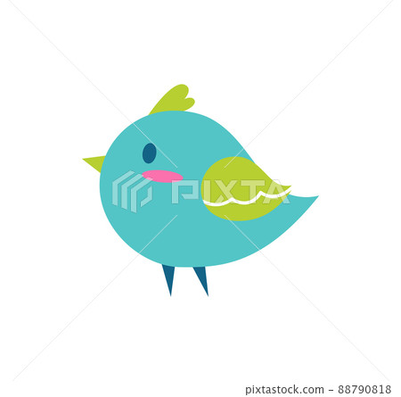 Bird of Blue Color Small, Vector Illustration Bird of Blue Color Small, Vector Illustration 88790818