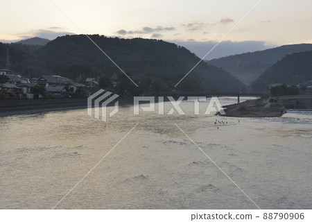 Asagiri Bridge Morning Uji Bridge Asagiri Bridge Morning Uji Bridge 88790906
