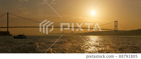 The Bosphorus Bridge connecting Europe and Asia. 88791805