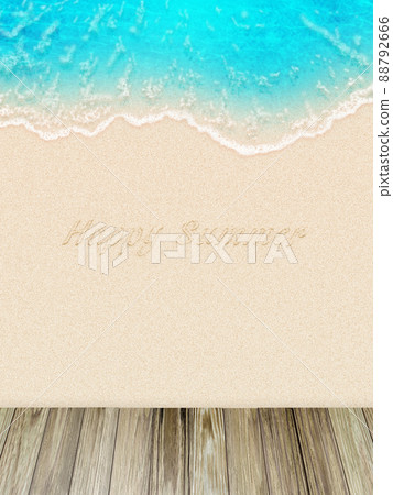 Beach marine blue background material 88792666
