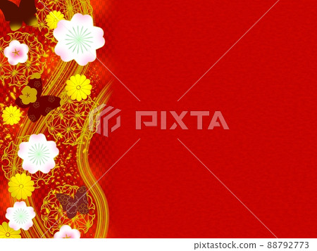 Red Japanese pattern Red Japanese pattern 88792773