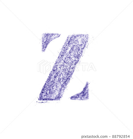Crayon character alphabet and signs isolated over the white background Crayon character alphabet and signs isolated over the white background 88792854