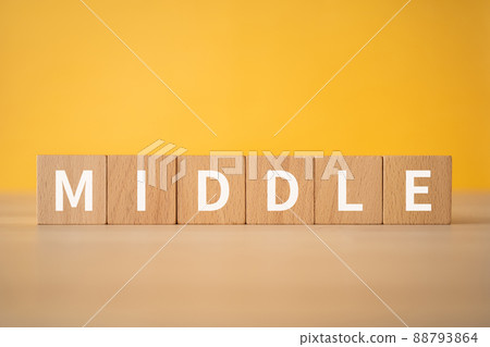 Middle image | Building blocks with "MIDDLE" written on them Middle image | Building blocks with "MIDDLE" written on them 88793864