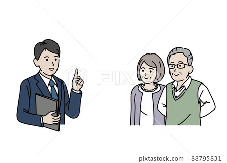 老年夫婦，男女，老年人，接受解釋的老年人 88795831