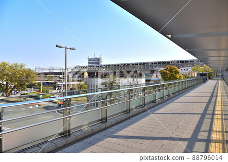 Gifu station square and pedestrian deck Gifu station square and pedestrian deck 88796014