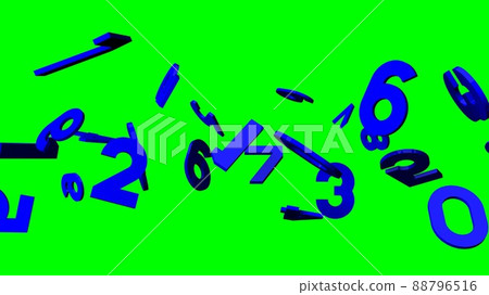 數字動畫 數字 抽象 88796516