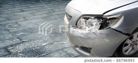 accident auto insurance claim on crash car concept 88796993