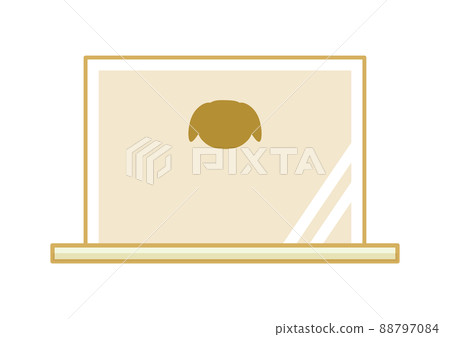 Illustration material of dog grave 88797084