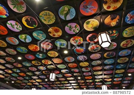 Nankai Electric Railway Gokurakubashi Station Cable Car Platform Ceiling Painting Nankai Electric Railway Gokurakubashi Station Cable Car Platform Ceiling Painting 88798572