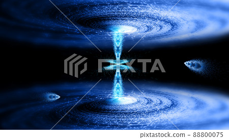 3D渲染虛擬粒子宇宙漩渦大數據科技背景 88800075