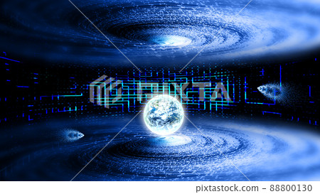particle universe vortex internet technology technology poster background 88800130