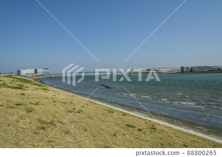 多摩川天橋和川崎海濱 多摩川天橋和川崎海濱 88800265