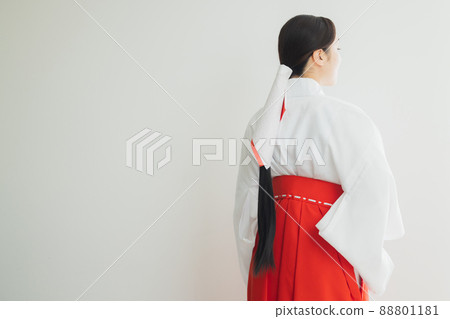 Shrine maiden back view 88801181