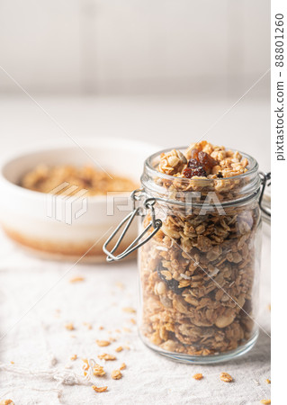 Delicious homemade granola Delicious homemade granola 88801260