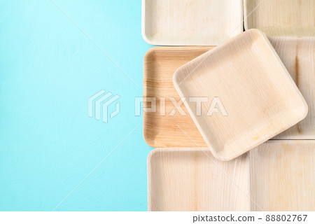 Biodegradable plate made from betel palm, Eco friendly and sustainability concept Biodegradable plate made from betel palm, Eco friendly and sustainability concept 88802767