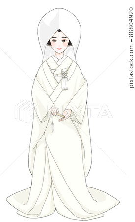 Bride in cotton hat in shiromuku 88804920