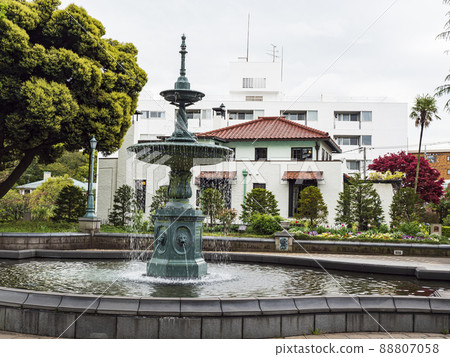Hill Park with a View of Harbor, Yokohama City, Kanagawa Prefecture 88807058
