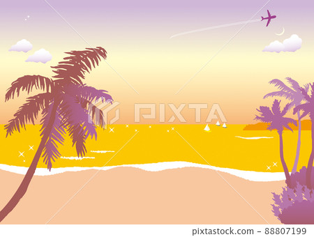 Sunset on the beach Sunset on the beach 88807199