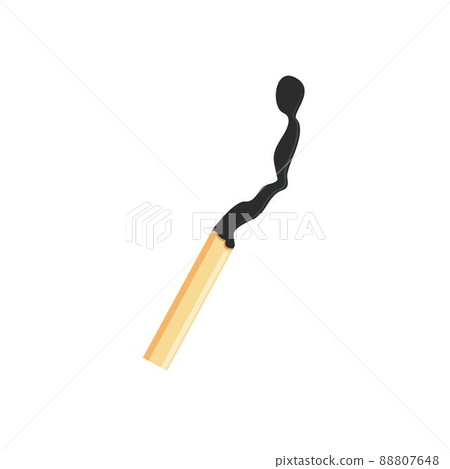 the match burnt out vector illustration concept design template the match burnt out vector illustration concept design template 88807648