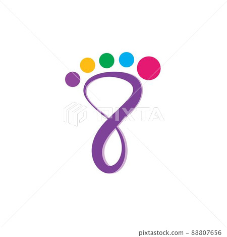abstract foot people unity ilustration vector icon concept design 88807656