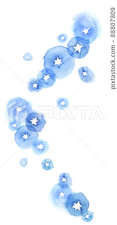 水彩星星素材 88807809
