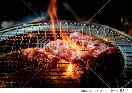 炭烤肉的特寫圖像 炭烤肉的特寫圖像 88810295