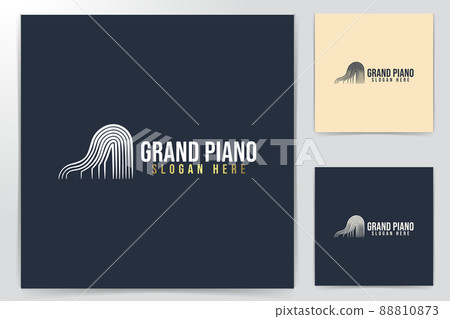 Grand Piano Ideas. Inspiration logo design. Template Vector Illustration. Isolated On White Background Grand Piano Ideas. Inspiration logo design. Template Vector Illustration. Isolated On White Background 88810873