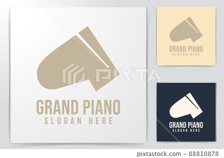 Grand Piano Logo Ideas. Inspiration logo design. Template Vector Illustration. Isolated On White Background Grand Piano Logo Ideas. Inspiration logo design. Template Vector Illustration. Isolated On White Background 88810878