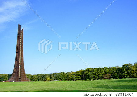 決定拆除的百年紀念塔外觀 北海道札幌 88811404