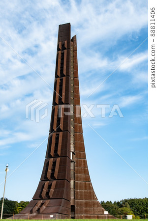 決定拆除的百年紀念塔外觀 北海道札幌 88811406