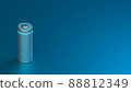 Lithium Battery concept - electrical power supply of rechargeable source - 3D illustration 88812349