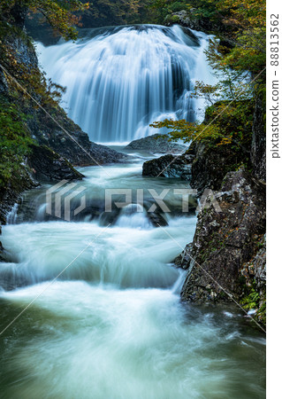 [山形縣關山大瀧]充滿野性的關山大瀧 88813562