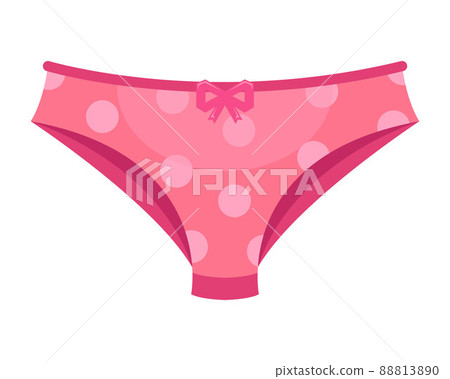 pink women briefs with polka dots with a bow. 88813890