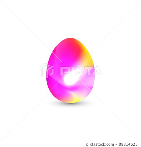 Easter egg in geometric style with abstract fluid gradient shapes trendy liquid color illustration background Easter egg in geometric style with abstract fluid gradient shapes trendy liquid color illustration background 88814623