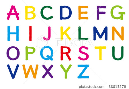 Pop characters colorful ABC 88815276