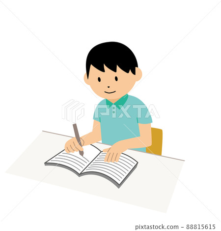 男孩學習插圖 男孩學習插圖 88815615