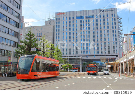 [Matsuyama City, Ehime Prefecture] Matsuyama City Station seen from Hanazonomachi 88815939