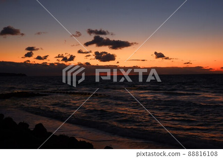 Sunset on the west coast of Awaji Island Sunset on the west coast of Awaji Island 88816108