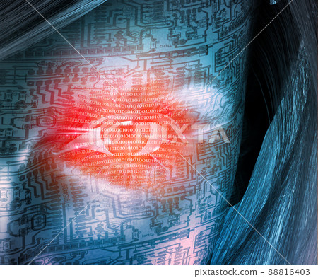 Cyborg woman 88816403