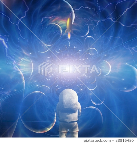 Astronaut before endless space Astronaut before endless space 88816480