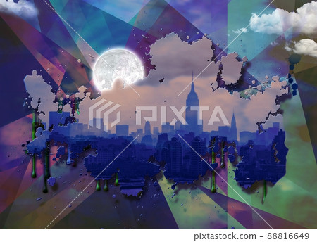 Manhattan Skyline 88816649