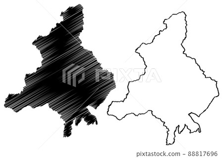 Verbano-Cusio-Ossola province (Italy, Italian Republic, Piedmont region) map vector illustration, scribble sketch Province of Verbano Cusio Ossola map 88817696