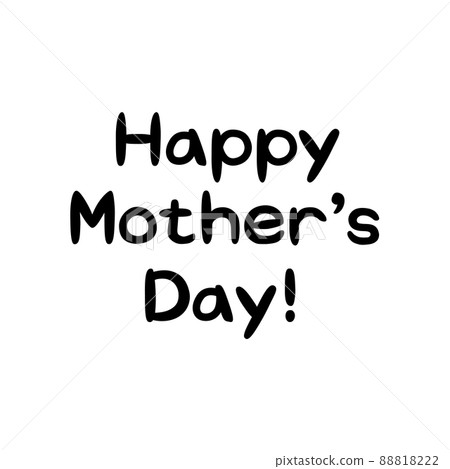 Rounded Happy Mother ’s Day! Handwriting 88818222