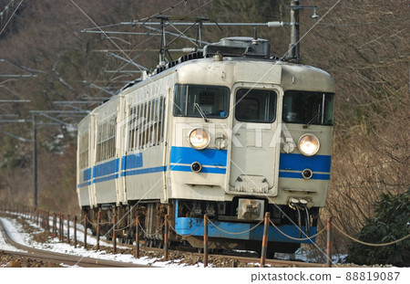 北陸本線椿田栗倉JR西475系列A24機關（金澤） 88819087