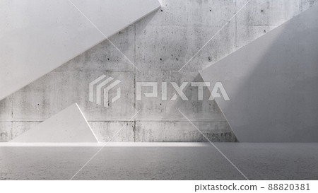 Abstract empty interior background, concrete wall decoration Abstract empty interior background, concrete wall decoration 88820381