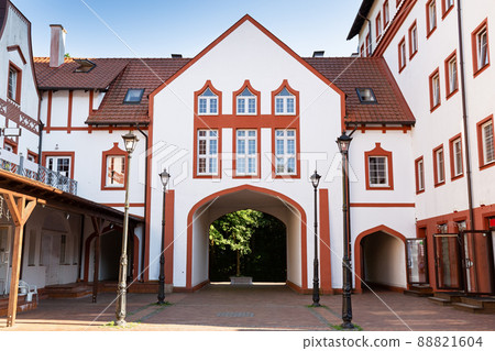 Central Rauschen square in Svetlogorsk city 88821604