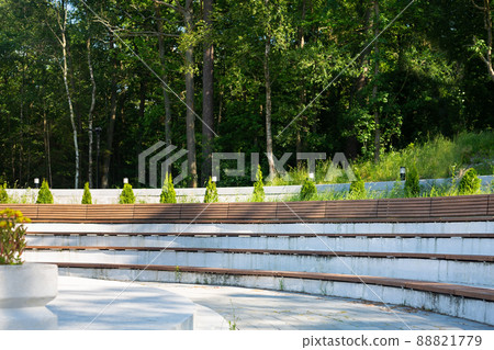 Modern amphitheater at "Muse" park in Svetlogorsk 88821779