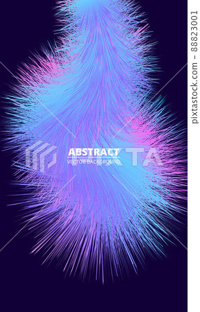 Multicolored synthetic fluffy fur on dark blue vector cover. Multicolor vertical abstract background. Synthetic colorful feather. Multicolored synthetic fluffy fur on dark blue vector cover. Multicolor vertical abstract background. Synthetic colorful feather. 88823001