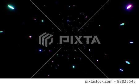 Abstract Glittering Small Neon Particles 88823545