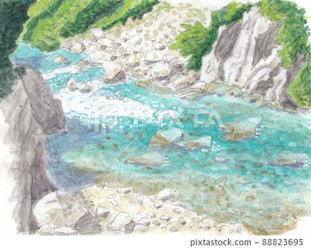 黑部川源頭北阿爾卑斯山的夏天 88823695